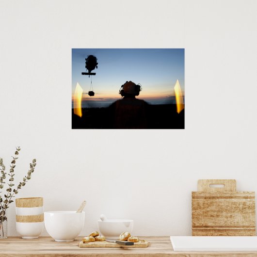 Vliegdekschip Crewman Poster (Keuken)