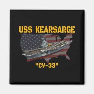 Vliegdekschip Uss Kearsarge Cv-33 Veteranen Dag F Magneet