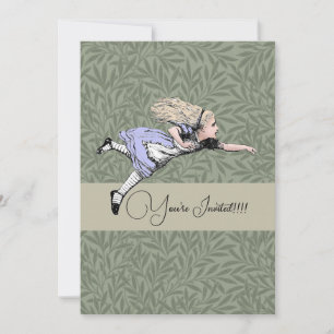 Vliegen Alice in Wonderland kijken glas Kaart