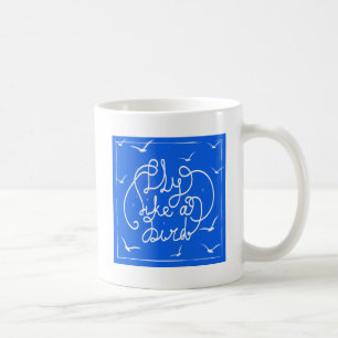 Vliegen als een vogel koffiemok