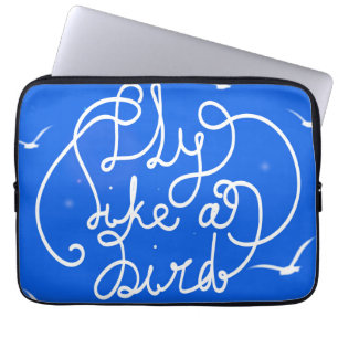 Vliegen als een vogel laptop sleeve