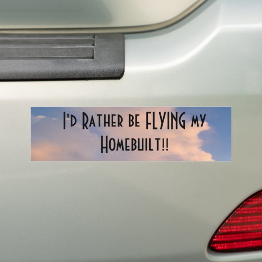 vliegen bumpersticker (Op auto)