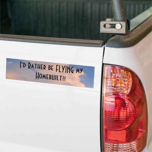 vliegen bumpersticker (Op Truck)