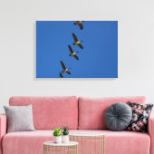 vliegen canvas afdruk (Insitu (Woonkamer))