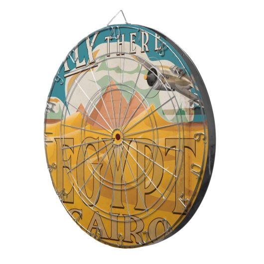 Vliegen daar - Egypte Dartbord (Voorkant Rechts)