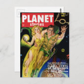 Vliegen Duwde de Melkweg Briefkaart (Voorkant / Achterkant)