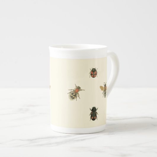 Vliegen en Beetles van Visual Studio Porselein Kop (Voorkant rechts)