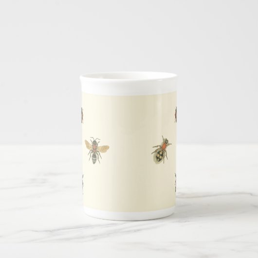 Vliegen en Beetles van Visual Studio Porselein Kop (Voorkant)