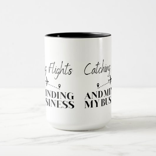 Vliegen en mijn bedrijf sluiten mok (Midden)