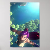 Vliegen in de lucht poster (Voorkant)