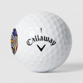 Vliegen, kleurrijke moderne Abstracte fractale kun Golfballen (Logo)