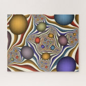 Vliegen, kleurrijke moderne Abstracte fractale kun Legpuzzel (Horizontaal)