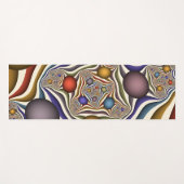 Vliegen, kleurrijke moderne Abstracte fractale kun Yogamat (Voorkant (horizontaal))