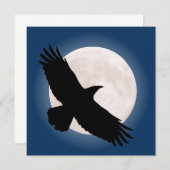 Vliegen met de maan erachter (Voorkant / Achterkant)