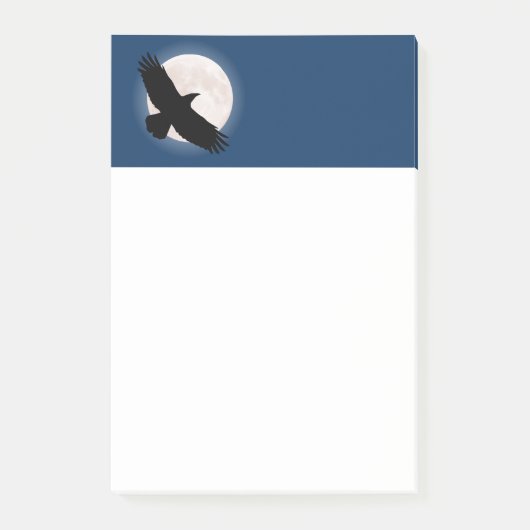Vliegen met de maan erachter post-it® notes (Voorkant)