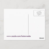 vliegen met een vlindermodel briefkaart (Achterkant)