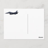 Vliegen met gevechtsvliegtuigen briefkaart (Achterkant)