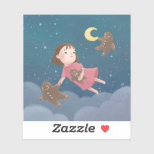Vliegen met Gingerbread Cookies Dream Sticker