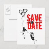 Vliegen met liefde aankondigingskaart (Voorkant / Achterkant)