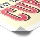 Vliegen naar Cuba, poster van het klassieke vliegr (Hoek)