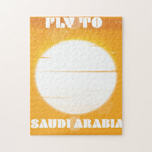Vliegen naar Saoedi-Arabië poster van het klassiek Legpuzzel