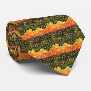 Vliegen op de Brook-forel Stropdas