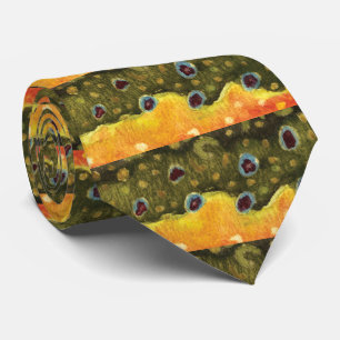 Vliegen op de Brook-forel Stropdas