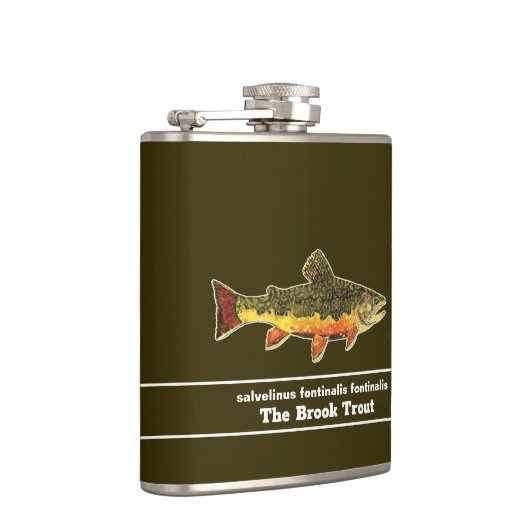 Vliegen op een brookie - Brook forel Heupfles (Rechts)