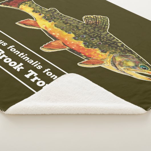 Vliegen op een brookie - Brook forel Sherpa Deken (3/4)