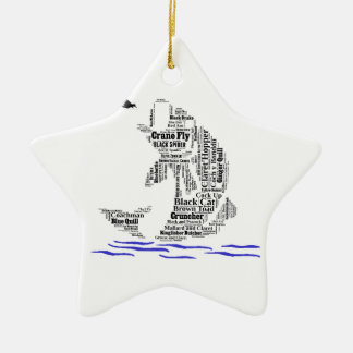 Vliegen op maat gesneden cadeautjes en nieuwighede keramisch ornament