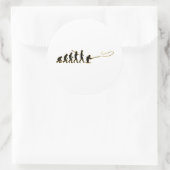 Vliegen Ronde Sticker (Tas)