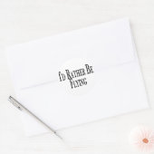 Vliegen Ronde Sticker (Envelop)