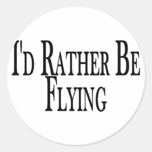 Vliegen Ronde Sticker