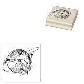 Vliegen Rubberstempel (Gestempeld)