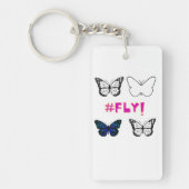 Vliegen! Sleutelhanger van vlinder (Voorkant)