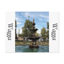 Vliegen van vogels uit de fontein