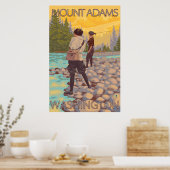 Vliegen van vrouwen - Mount Adams, Washington Poster (Keuken)