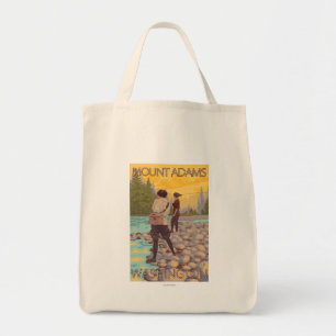 Vliegen van vrouwen - Mount Adams, Washington Tote Bag