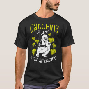 Vliegen Vangen Is Voor Amateurs Achterprint Softba T-shirt