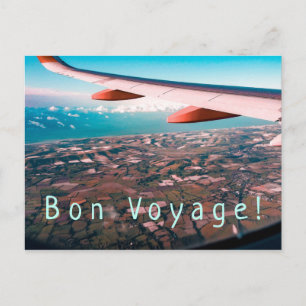 Vliegen ver, ver weg & Bon Voyage Briefkaart