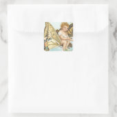 Vliegen Vierkante Sticker (Tas)