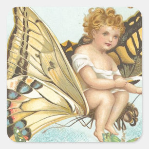 Vliegen Vierkante Sticker