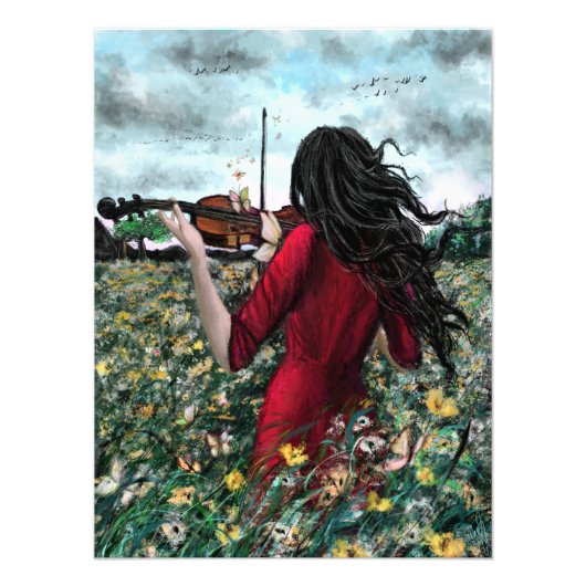 Vliegen weg Zomersonate Foto Afdruk (Voorkant)