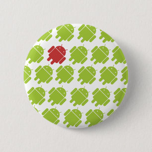 Vliegend Android Red Ronde Button 5,7 Cm