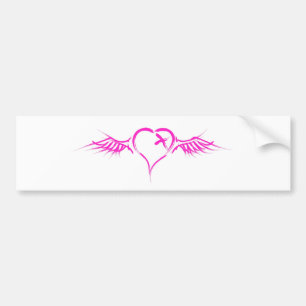 Vliegend Hart - Emo Alternatieve Grunge Rock Punk Bumpersticker