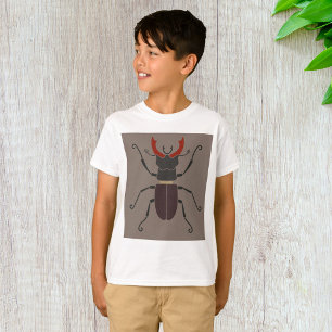 Vliegend Hert Kever Krachtig Minimalistisch Insect T-shirt