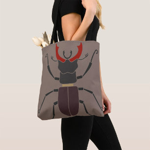 Vliegend Hert Kever Minimalistisch Insect Draagtas