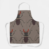 Vliegend Hert Minimalistisch Insect Schort (Voorkant)