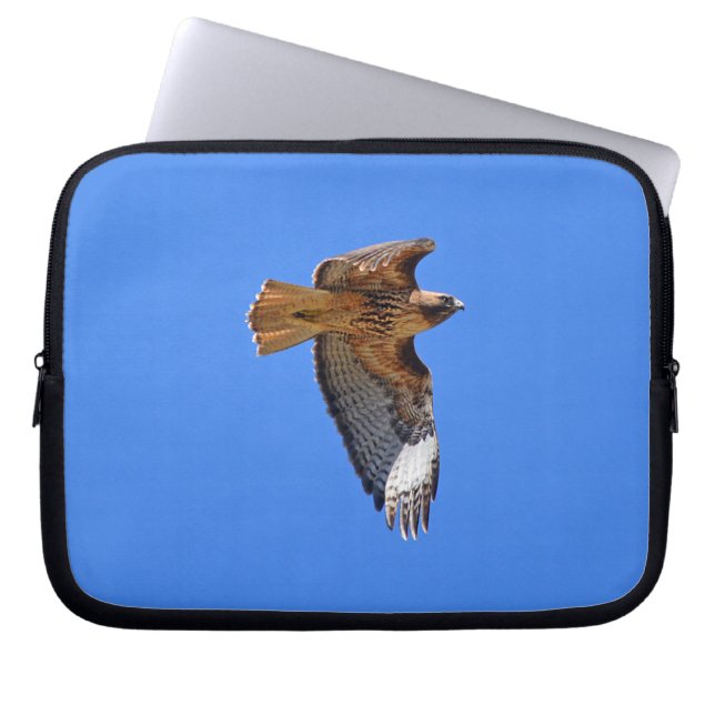 Vliegend Juvenile Red-Tailed Hawk Wildlife Sleeve (Voorkant)