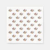 Vliegend kerstvarken servet (Voorkant)